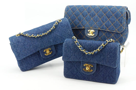 CHANEL牛仔手袋中古價超前羊皮CF三倍?一文學識牛仔珍品保值準則