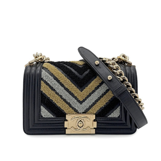 90267389 - CHANEL Leboy Black Lambskin Flap Bag
