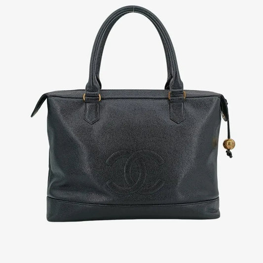 ra448-chanel-vintage-black-caviar-leather-golden-ball-tote-bag