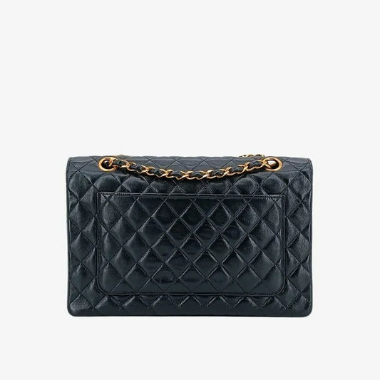 c366-chanel-vintage-black-lambskin-quilted-flap-bag