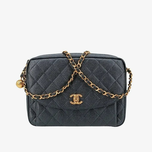 c356-chanel-vintage-black-caviar-leather-tassel-camera-bag