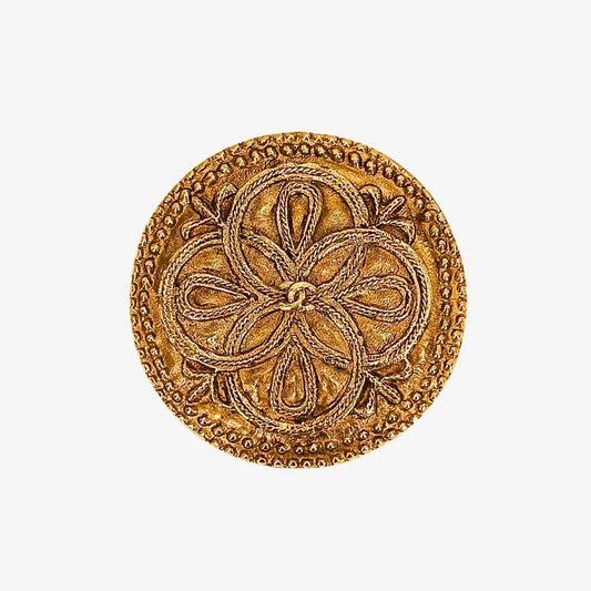 rc364-chanel-vintage-round-gold-plated-brooch