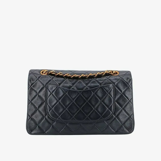 c428-chanel-vintage-black-lambskin-25cm-classic-flap-bag