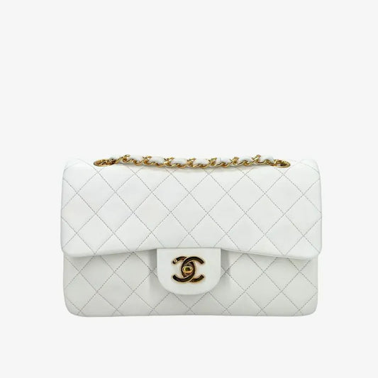 jah192-chanel-vintage-white-lambskin-23cm-classic-flap-bag