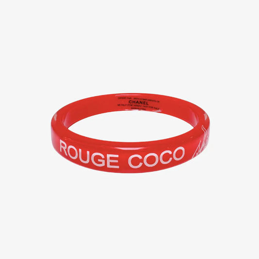 JW784 - CHANEL Pink Acrylic Rouge Coco Shine Bracelet