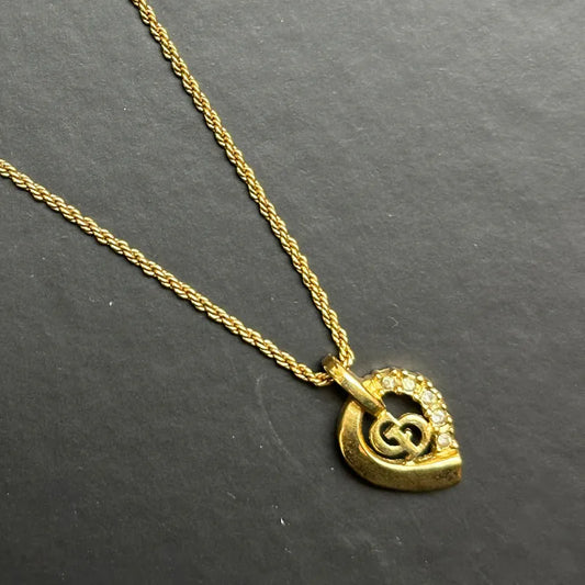 ju405-christian-dior-vintage-gold-crystal-heart-drop-shape-necklace