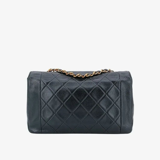 jt737-chanel-vintage-black-lambskin-25cm-diana-flap-bag