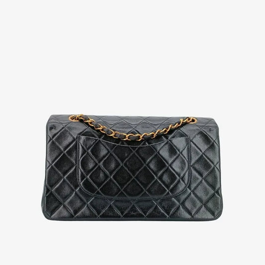 c326-chanel-vintage-black-lambskin-25cm-classic-flap-bag