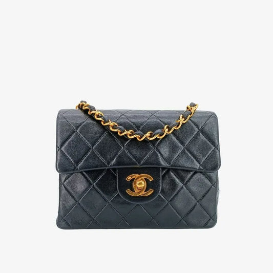 c330-chanel-vintage-black-lambskin-17cm-mini-square-flap-bag