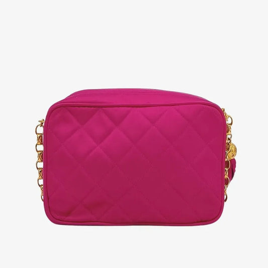 jt569-chanel-vintage-pink-satin-tassels-gold-chain-camera-bag
