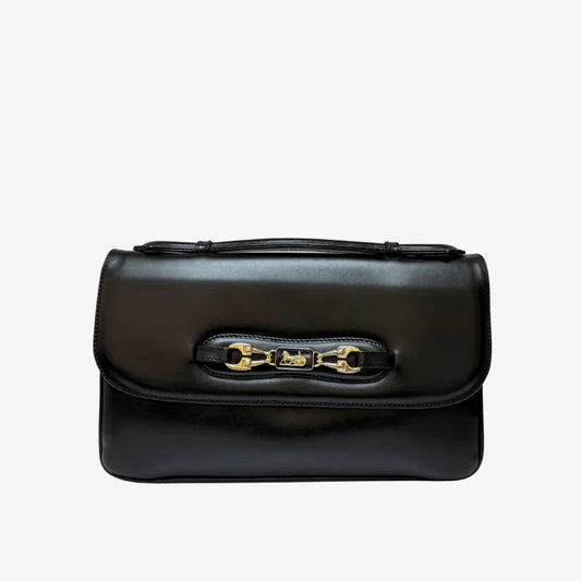 RE583 - CELINE Vintage Calf Leather 3Ways Carriage Shoulder Bag