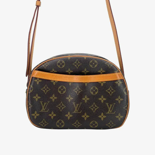 C555 - LOUIS VUITTON Vintage Brown Blois Monogram Shoulder Bag