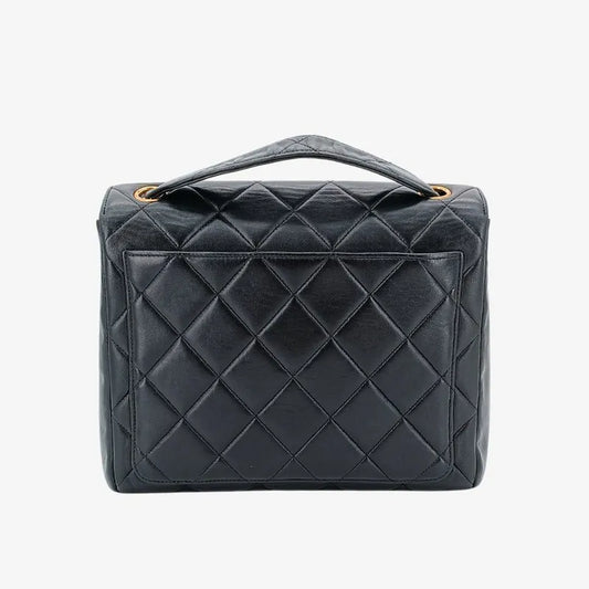rb376-chanel-vintage-black-lambskin-quilted-flap-bag