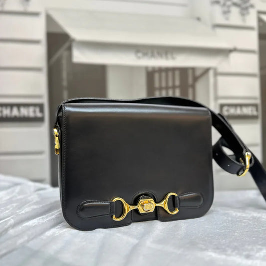rb992-celine-vintage-black-box-leather-shoulder-bag