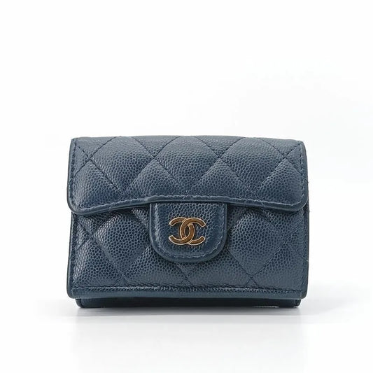 js664-chanel-navy-caviar-leather-classic-small-flap-wallet