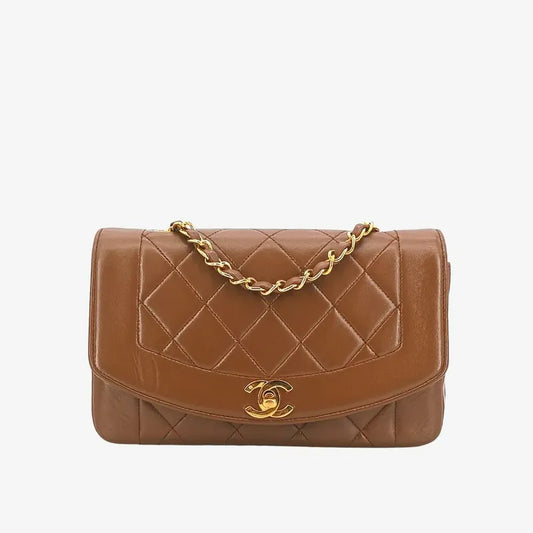 jt156-chanel-vintage-brown-lambskin-22cm-diana-flap-bag