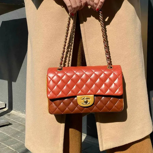 jr732-chanel-red-yellow-dkred-lambskin-25cm-classic-flap-bag