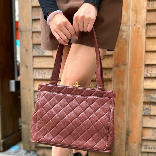 jah74-chanel-vintage-brown-caviar-leather-kisslock-tote-bag