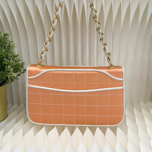 jw441-chanel-vintage-peach-satin-chocolate-bar-flap-bag