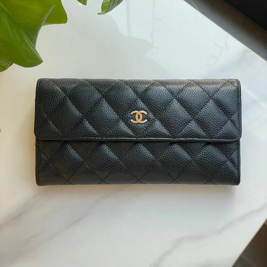 c522-chanel-black-caviar-leather-classic-long-flap-wallet