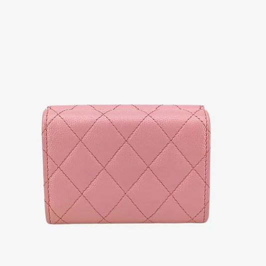 jt401-chanel-light-pink-caviar-leather-classic-small-flap-wallet