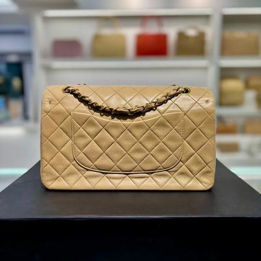 ra833-chanel-vintage-beige-lambskin-25cm-classic-flap-bag