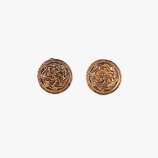 jw610-chanel-vintage-round-gold-plated-clip-on-earrings