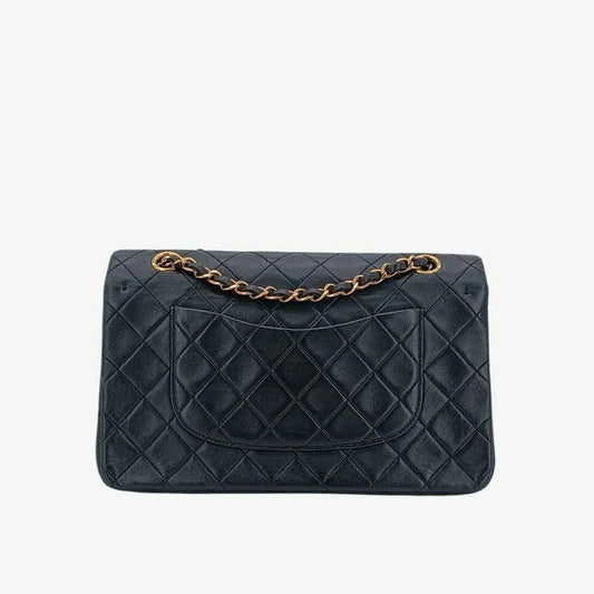 ra839-chanel-vintage-black-lambskin-25cm-classic-flap-bag