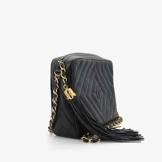 jr631-chanel-vintage-black-caviar-leather-tassel-camera-bag