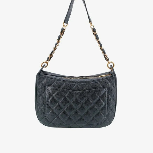 90212824-chanel-vintage-black-caviar-leather-quilted-chain-handbag