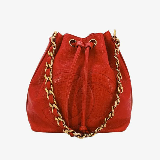 c464-chanel-vintage-red-caviar-leather-bucket-bag