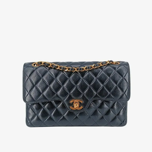 jt445-chanel-vintage-navy-lambskin-quilted-flap-bag