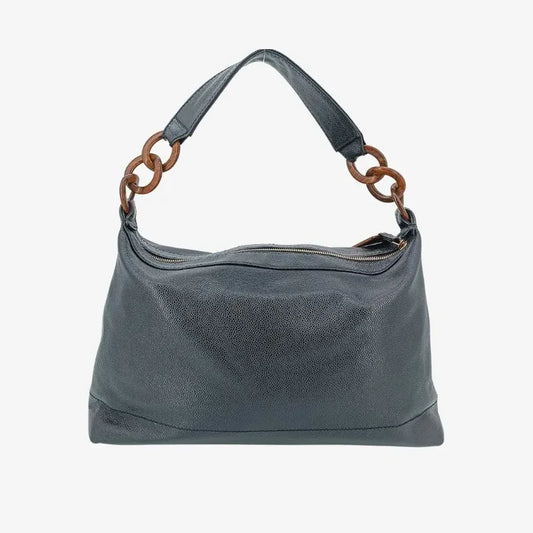 jt621-chanel-vintage-black-caviar-leather-wood-chain-handle-bag