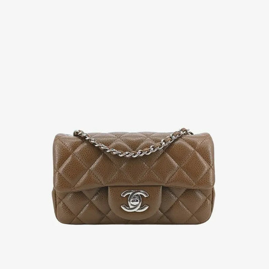 c453-chanel-vintage-brown-caviar-leather-mini-flap-bag