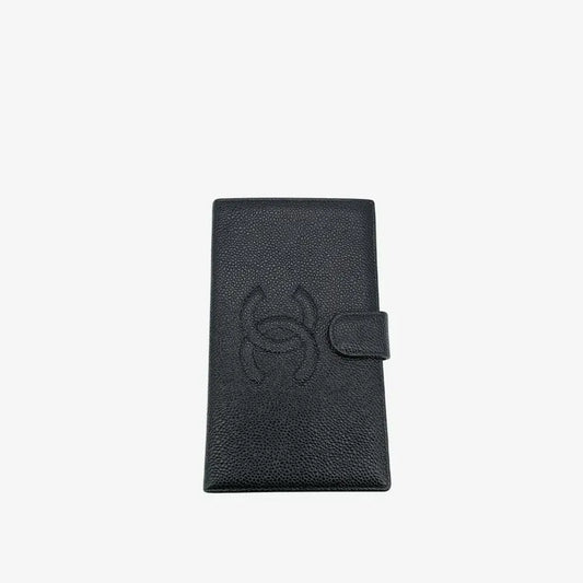 jr553-chanel-vintage-black-caviar-leather-wallet