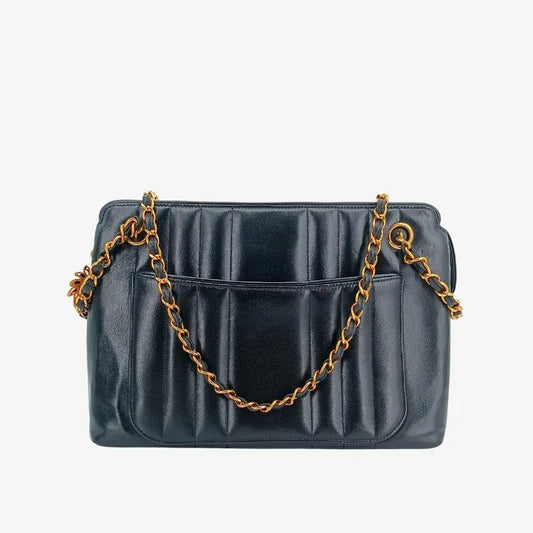 jt106-chanel-vintage-black-lambskin-sun-flower-charm-tote-bag