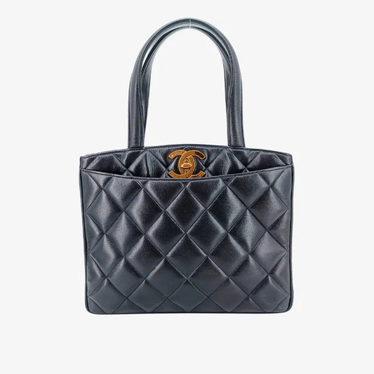 rb176-chanel-vintage-navy-lambskin-tote-bag