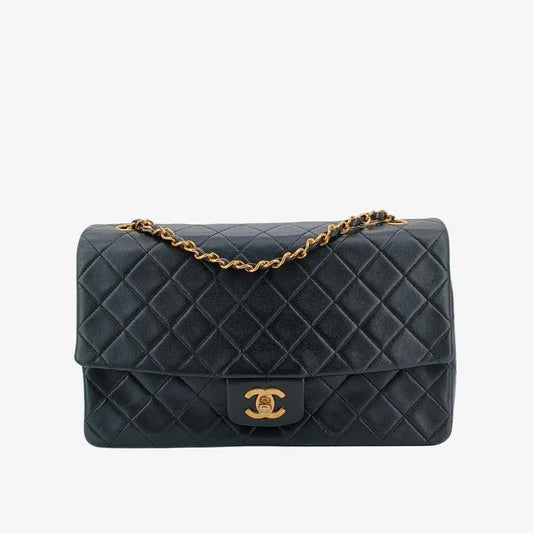 c508-chanel-vintage-black-lambskin-27cm-classic-flap-bag