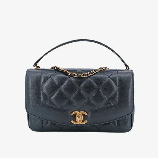 ra648-chanel-black-lambskin-diana-reissue-flap-bag
