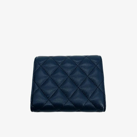 js595-chanel-blue-lambskin-classic-small-flap-wallet