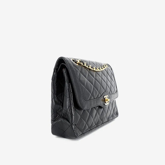 jm977-chanel-vintage-black-lambskin-paris-limited-edition-flap-bag