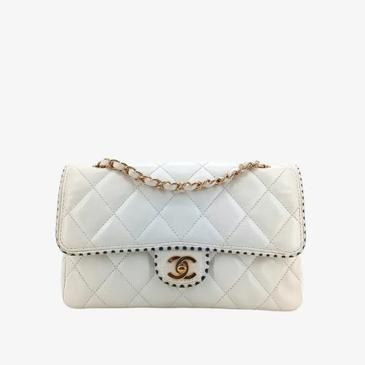 jt157-chanel-vintage-white-lambskin-25cm-flap-bag
