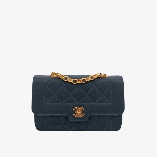 c455-chanel-vintage-black-satin-gold-chain-mini-flap-bag