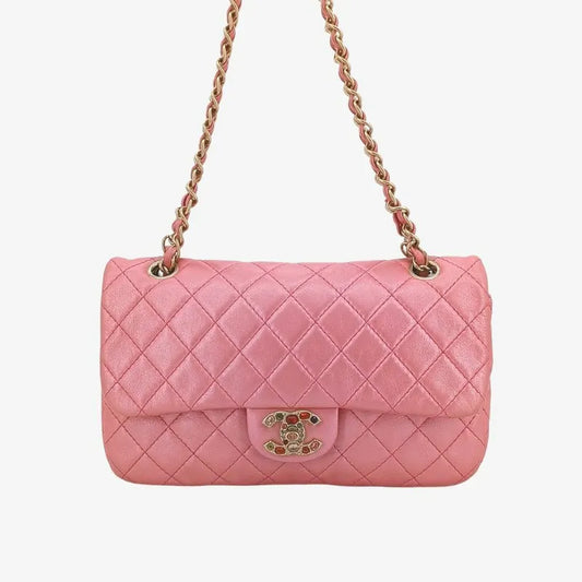 c430-chanel-vintage-pink-lambskin-crystal-embellished-flap-bag