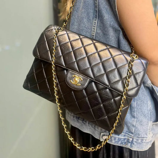 rb742-chanel-vintage-black-lambskin-double-side-jumbo-flap-bag