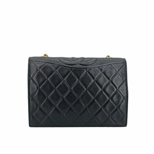 jr927-chanel-vintage-black-lambskin-quilted-flap-bag