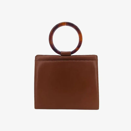 90234616-chanel-vintage-brown-lambskin-tortoiseshell-handbag