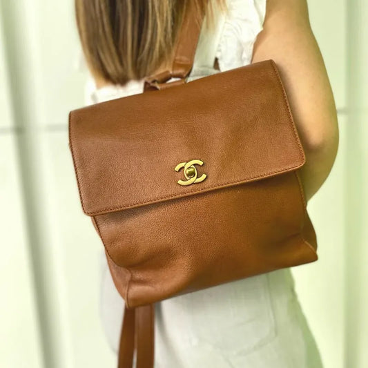 jt292-chanel-vintage-brown-caviar-leather-backpack
