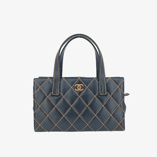 jt415-chanel-vintage-black-calfskin-wild-stitch-handbag