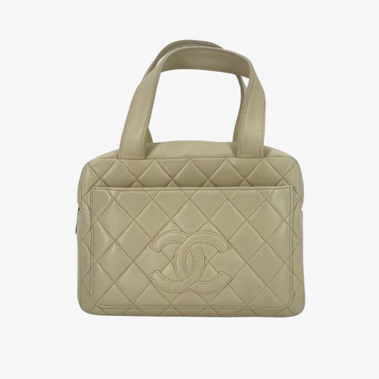 jy462-chanel-vintage-beige-lambskin-quilted-handbag